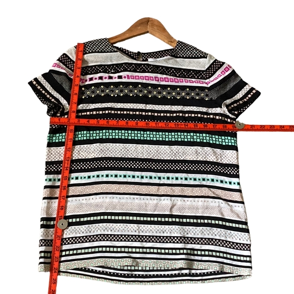 Diane von Fürstenberg Multicolour Silk Blouse - UK Size 8 - Pristine Condition - Picture 15 of 17